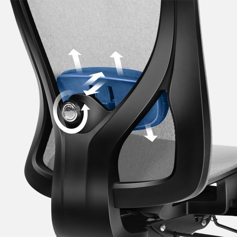 Expert 5.3 Grey Mesh Swivel Chair