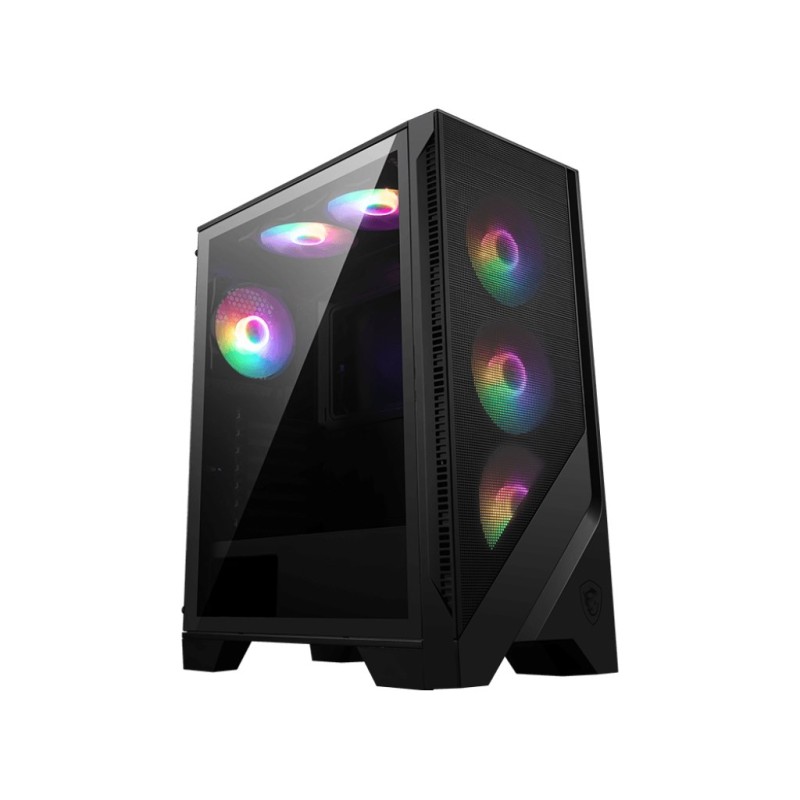 MSI MAG FORGE 120A AIRFLOW computer case Midi Tower Black, Transparent