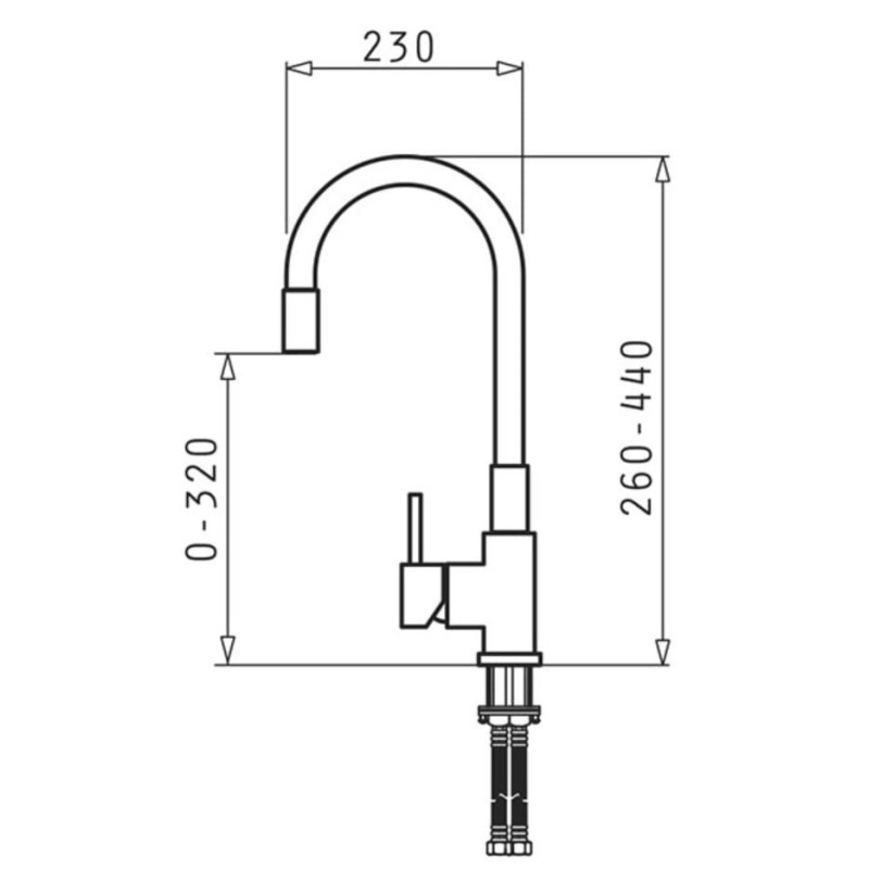 Kitchen mixer PYRAMIS FLESSI black edition Kitchen mixer PYRAMIS FLESSI black edition