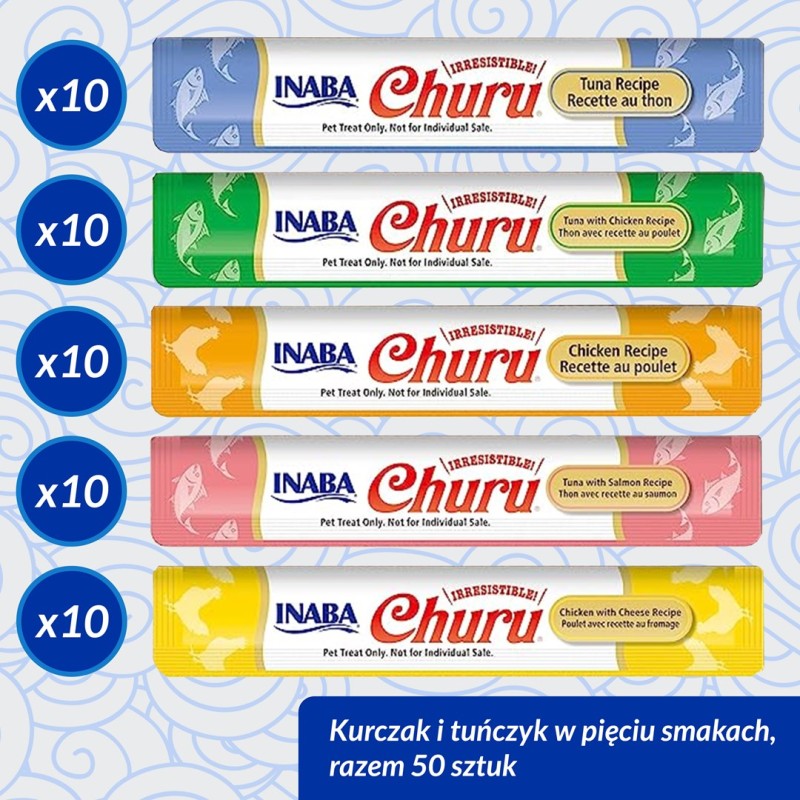 INABA Churu Varieties Chicken and tuna - cat treats - 50 x 14g
