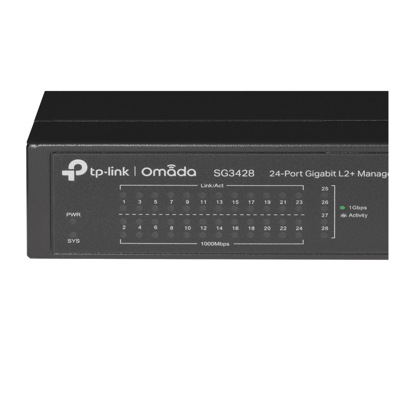 TP-Link Omada 24-Port Gigabit L2+ Managed Switch with 4 SFP Slots TP-Link Omada 24-Port Gigabit L2+ Managed Switch with 4 SFP Slots