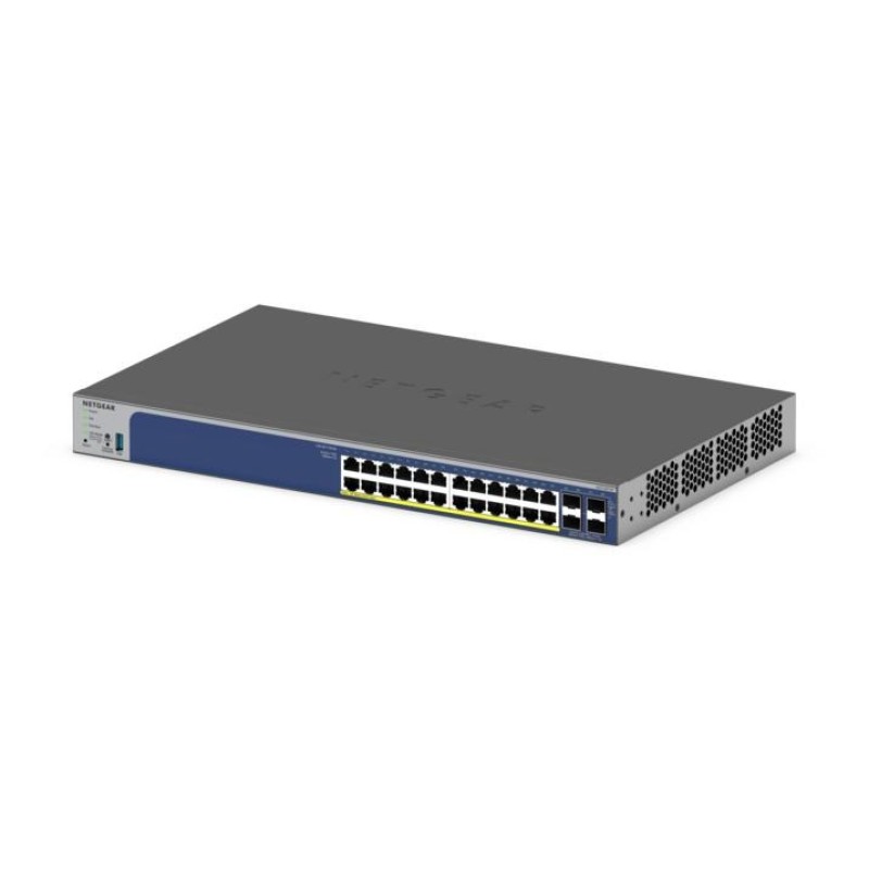 NETGEAR 28-Port PoE Gigabit/10G Stackable Smart Switch (GS728TXP) NETGEAR 28-Port PoE Gigabit/10G Stackable Smart Switch (GS728TXP)