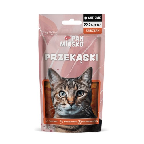 PAN MIĘSKO Chicken Snacks - cat treats - 50g PAN MIĘSKO Chicken Snacks - cat treats - 50g