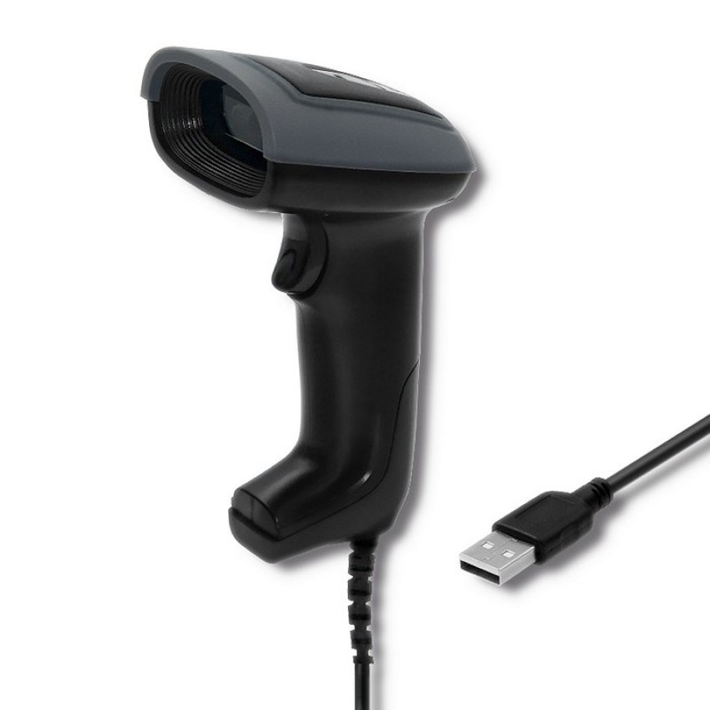 Qoltec 50863 Wired QR & BARCODE Scanner | USB