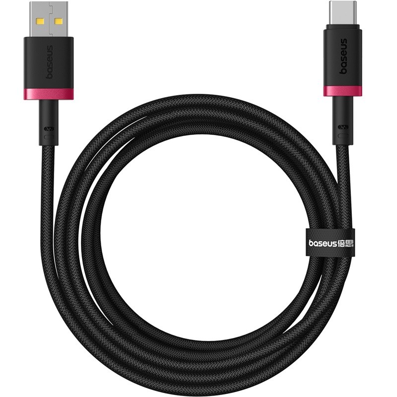 Baseus Dura USB Type A to Type C 60 W fast charging cable 2 m Black, Red Baseus Dura USB Type A to Type C 60 W fast charging cable 2 m Black, Red