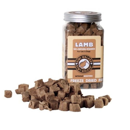 KIWI WALKER Freeze-dried treats Lamb - treat for dog and cat - 90g KIWI WALKER Freeze-dried treats Lamb - treat for dog and cat - 90g