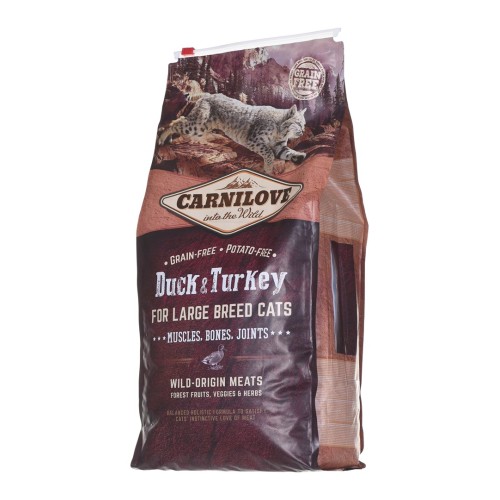 CARNILOVE Duck&Turkey Large breed dry cat food - 6 kg