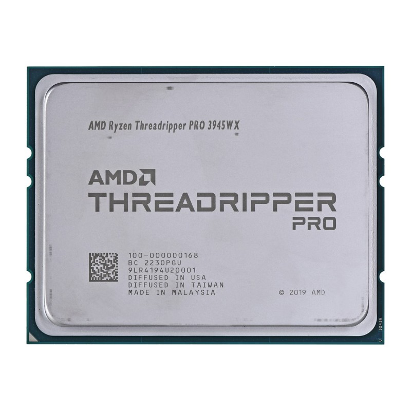 AMD Ryzen Threadripper PRO 3945WX (12C/24T) 4.0GHz (4.3GHz Turbo) Socket sWRX8 TDP 280W, tray AMD Ryzen Threadripper PRO 3945WX (12C/24T) 4.0GHz (4.3GHz Turbo) Socket sWRX8 TDP 280W, tray