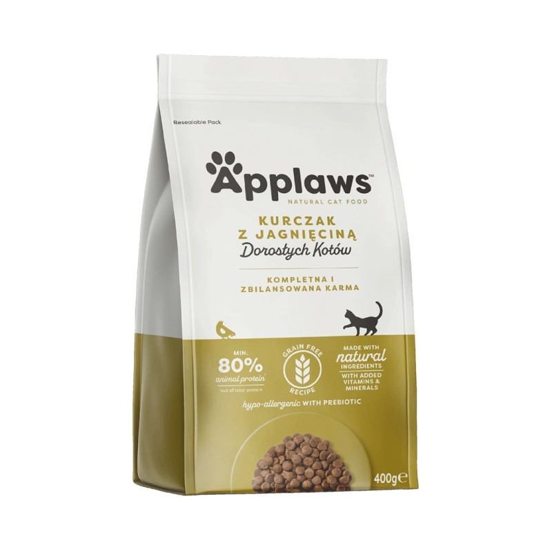APPLAWS Adult Chicken with lamb - dry cat food - 400g APPLAWS Adult Chicken with lamb - dry cat food - 400g