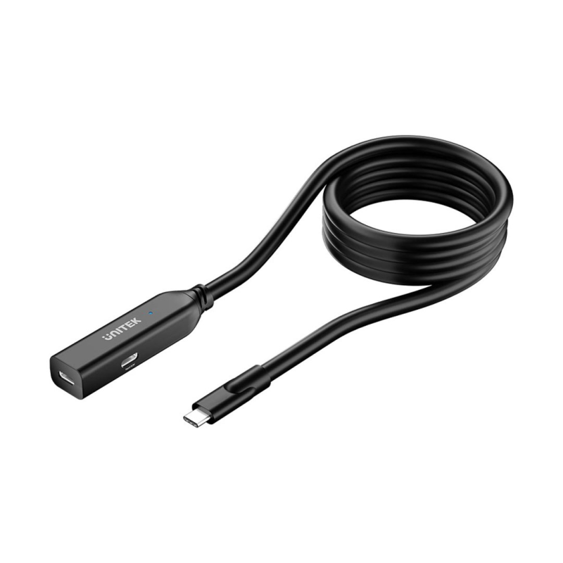 UNITEK EXTENSION CABLE USB-C 10GBPS, 5M, BLACK