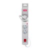 Activejet grey power strip with cord ACJ COMBO 5G/5M/BEZP. AUT/S