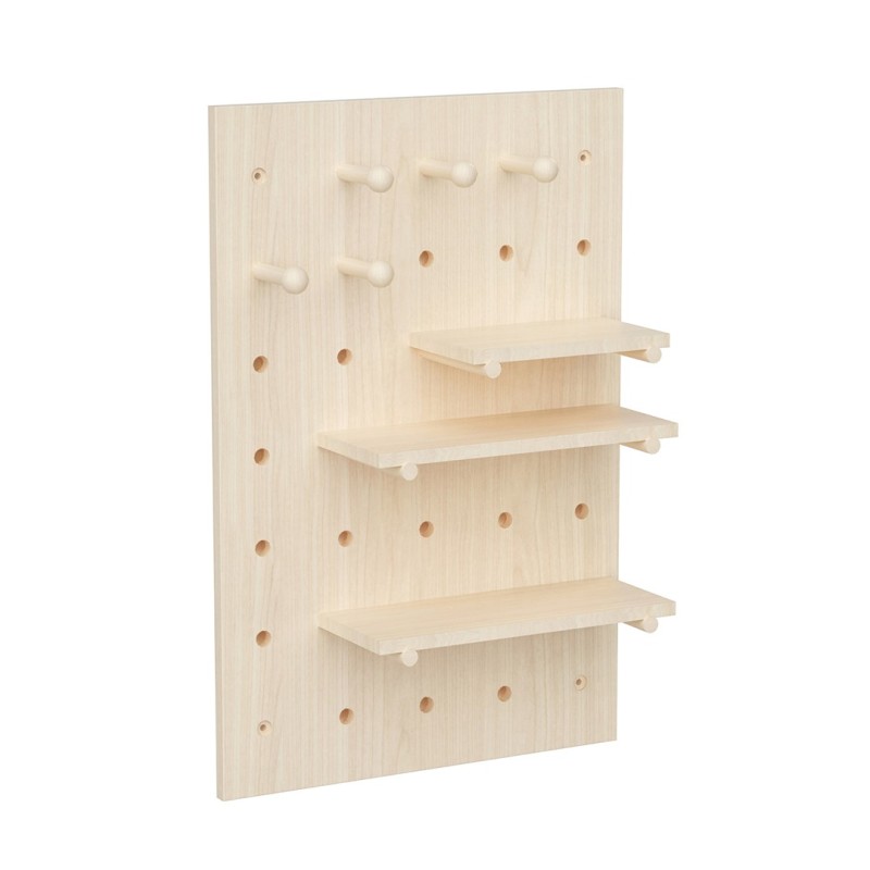 Maclean wooden board organizer, light wood color, 40x60 cm, max. 20 kg, MC-130 WD