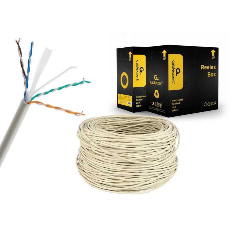 Gembird UPC-6004SE-SOL/100 networking cable Grey 305 m Cat6 Gembird UPC-6004SE-SOL/100 networking cable Grey 305 m Cat6