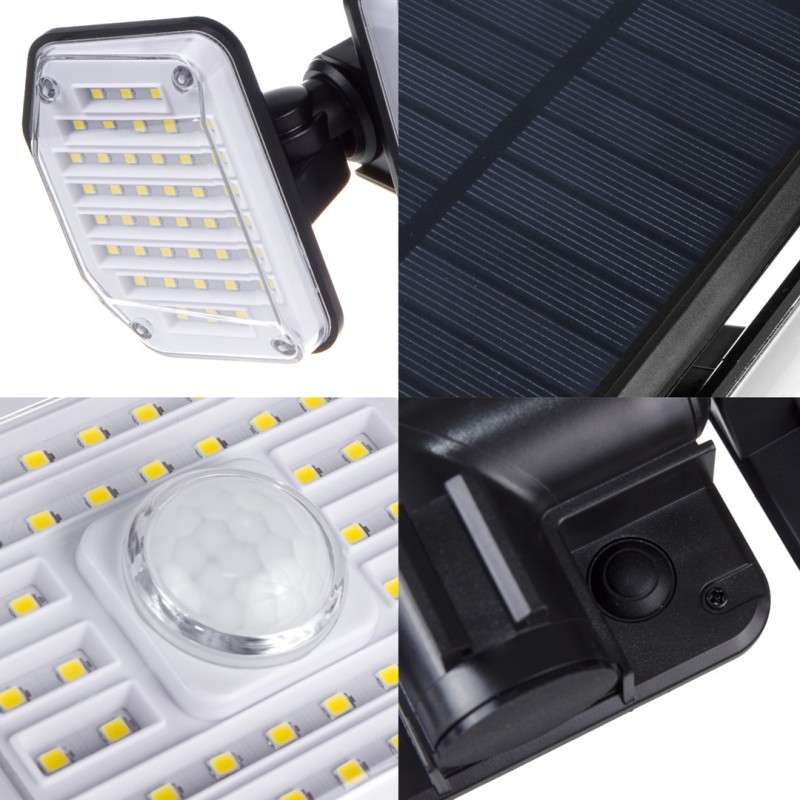 Maclean IP65 Solar LED Lamp with Motion and Dusk-to-Dawn Sensor IP65 4W 320lm 4000K Li-ion 1200 mAh 3 Operating Modes Floodlight Security Garden Entryway HQ Maclean IP65 Solar LED Lamp with Motion and Dusk-to-Dawn Sensor IP65 4W 320lm 4000K Li-ion 1200 mAh 3 Operating Modes Floodlight Security Garden Entryway HQ