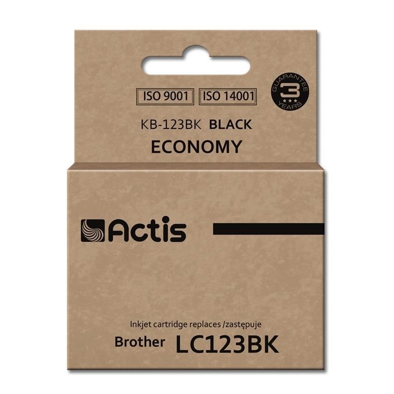 Actis KB-123Bk ink (replacement for Brother LC123BK/LC121BK; Standard; 10 ml; black)