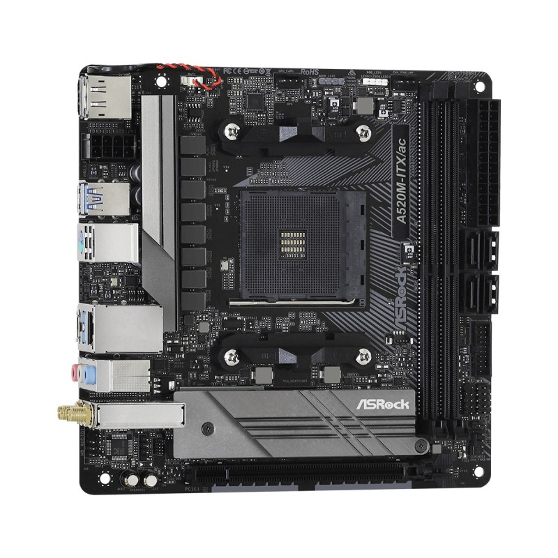 Asrock A520M-ITX/ac Socket AM4 micro ATX Asrock A520M-ITX/ac Socket AM4 micro ATX