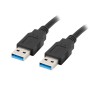 Lanberg CA-USBA-30CU-0010-BK USB cable 1m 3.0 USB A Black