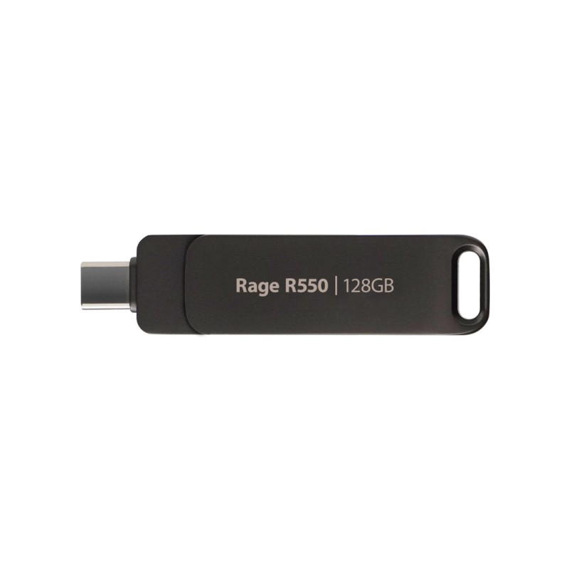 Flashdrive PATRIOT Rage R550 128GB 100 MB/S USB A+C Swivel Design (PE128GR550DSAD) Black Flashdrive PATRIOT Rage R550 128GB 100 MB/S USB A+C Swivel Design (PE128GR550DSAD) Black