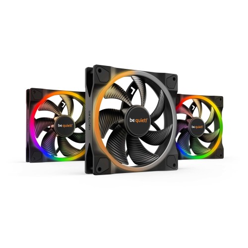 be quiet! Light Wings 140mm ARGB PWM Fan Black 3 Pack be quiet! Light Wings 140mm ARGB PWM Fan Black 3 Pack