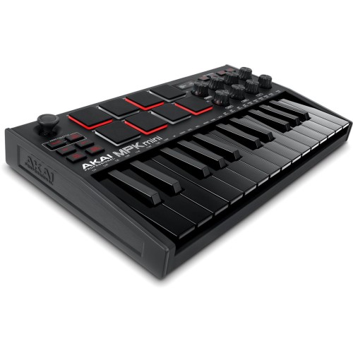 AKAI MPK Mini MK3 Control keyboard Pad controller MIDI USB Black AKAI MPK Mini MK3 Control keyboard Pad controller MIDI USB Black