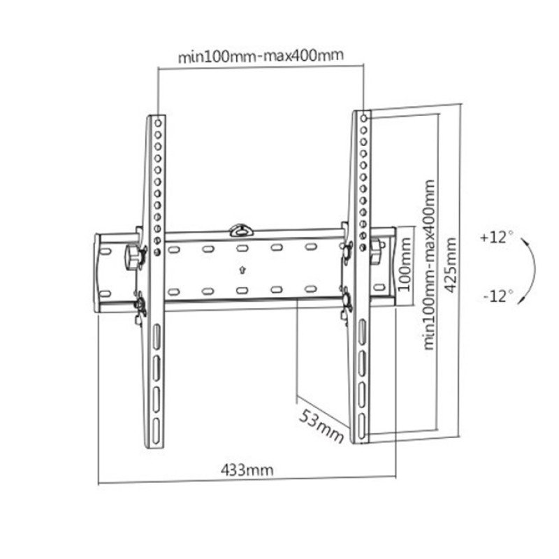 Gembird WM-55T-02 TV mount 139.7 cm (55 Gembird WM-55T-02 TV mount 139.7 cm (55