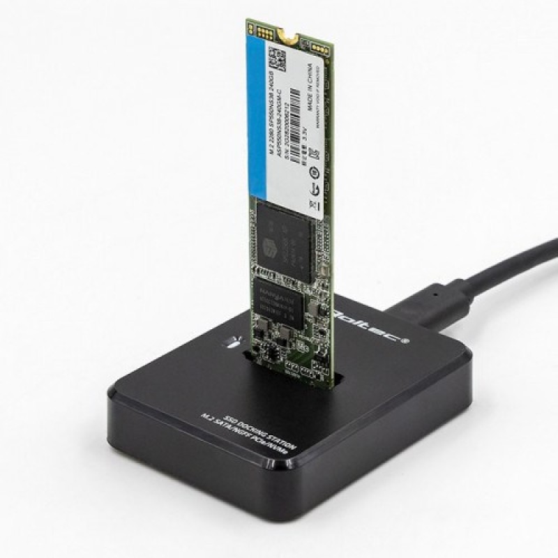 Qoltec 50313 storage drive enclosure SSD enclosure Black M.2 Qoltec 50313 storage drive enclosure SSD enclosure Black M.2