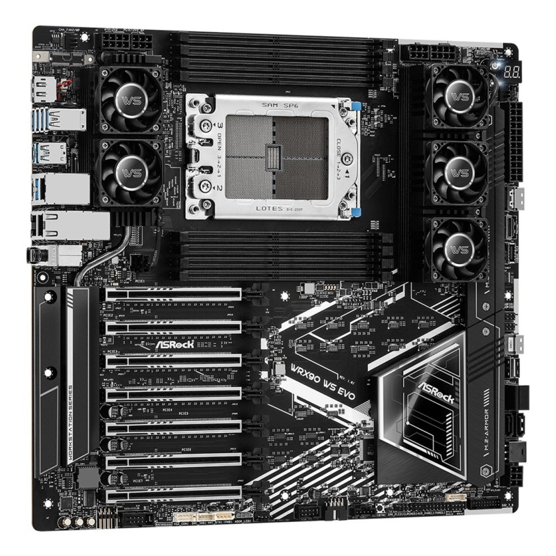 Asrock WRX90 WS EVO motherboard AMD WRX90 Socket sTR5 EEB Asrock WRX90 WS EVO motherboard AMD WRX90 Socket sTR5 EEB