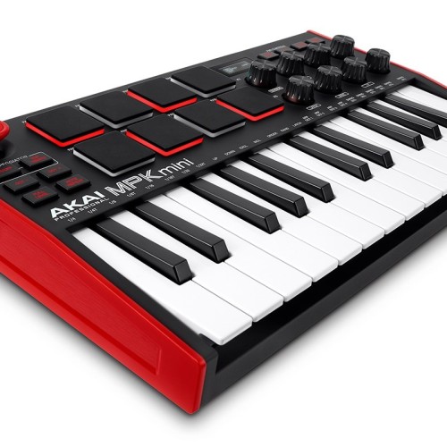 AKAI MPK Mini MK3 Control keyboard Pad controller MIDI USB Black, Red AKAI MPK Mini MK3 Control keyboard Pad controller MIDI USB Black, Red