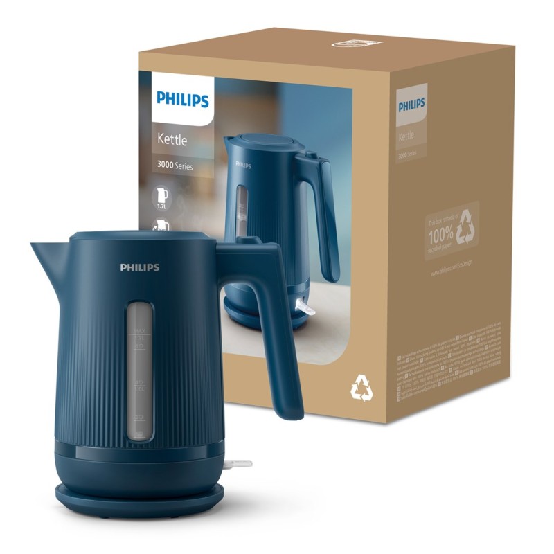 Philips 3000 series HD9411/70 electric kettle 1.7 L 2200 W Blue Philips 3000 series HD9411/70 electric kettle 1.7 L 2200 W Blue