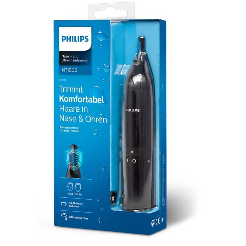 Philips Norelco NOSETRIMMER Series 1000 NT1650/16 hair trimmers/clipper Black Philips Norelco NOSETRIMMER Series 1000 NT1650/16 hair trimmers/clipper Black