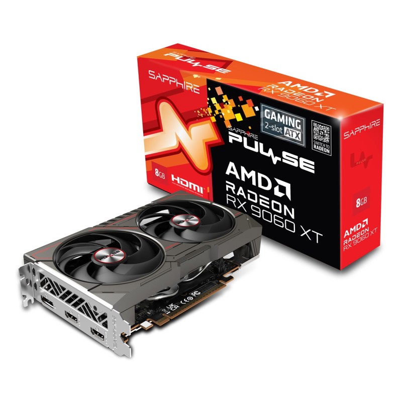 Sapphire PULSE Radeon RX 9060 XT AMD 8 GB GDDR6 Sapphire PULSE Radeon RX 9060 XT AMD 8 GB GDDR6