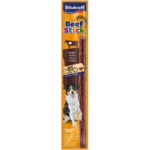 VITAKRAFT Beef Stick Beef hearts - dog treat - 12g VITAKRAFT Beef Stick Beef hearts - dog treat - 12g