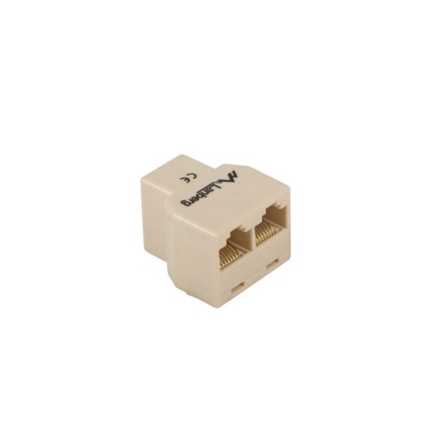 Lanberg AD-RJ45-2RJ45-OU network splitter Beige Lanberg AD-RJ45-2RJ45-OU network splitter Beige