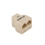 Lanberg AD-RJ45-2RJ45-OU network splitter Beige
