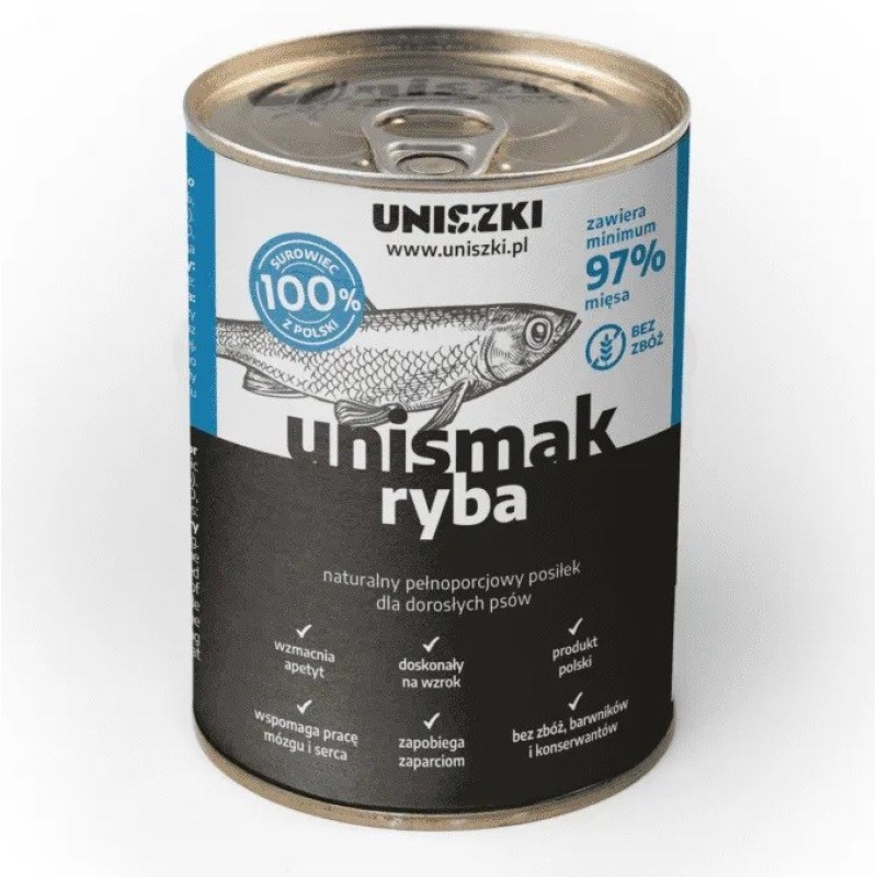 UNISZKI UNIsmak Fish - wet dog food - 410g