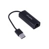 Lanberg NC-0100-01 cable interface/gender adapter USB-A RJ-45 Black