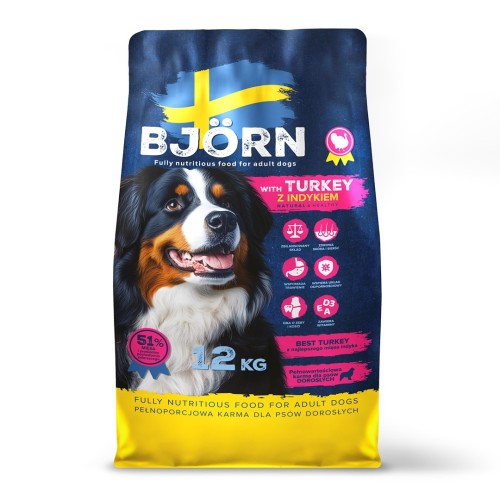 BJORN with Turkey - dry dog food - 12kg