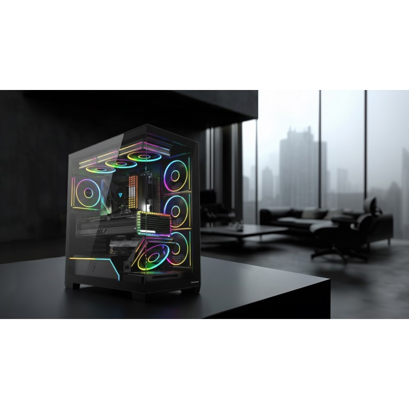 MODECOM VOLCANO STELLAR PLUS ARGB MIDI 8F BLACK