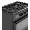 Ravanson KWGE-K90 Cheff Modern Black gas and electric cooker (black) Ravanson KWGE-K90 Cheff Modern Black gas and electric cooker (black)