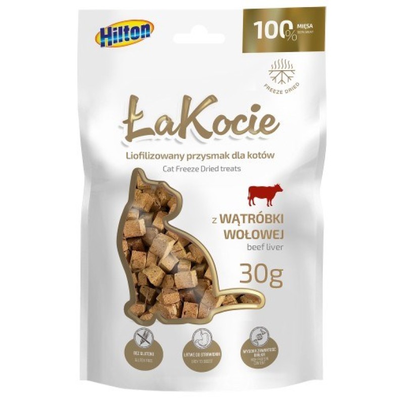 HILTON ŁaKocie Freeze dried beef liver - cat treats - 30g HILTON ŁaKocie Freeze dried beef liver - cat treats - 30g