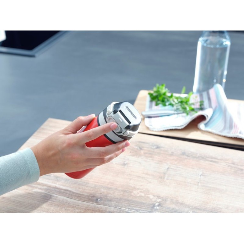 Leifheit 03245 travel mug 350 ml Black, Red Stainless steel