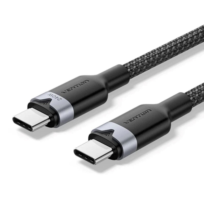 USB-C to C 2.0 Vention 3.1 5A 240W 1m BK cable