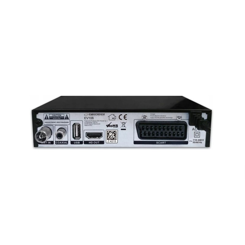 Esperanza EV106R TV set-top box Cable Black Esperanza EV106R TV set-top box Cable Black
