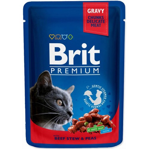 BRIT Premium Cat Beef Stew&Peas - wet cat food - 100g BRIT Premium Cat Beef Stew&Peas - wet cat food - 100g