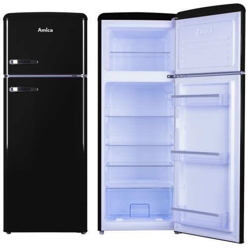 Amica VD 1442 AB fridge-freezer Freestanding 213 L Black Amica VD 1442 AB fridge-freezer Freestanding 213 L Black