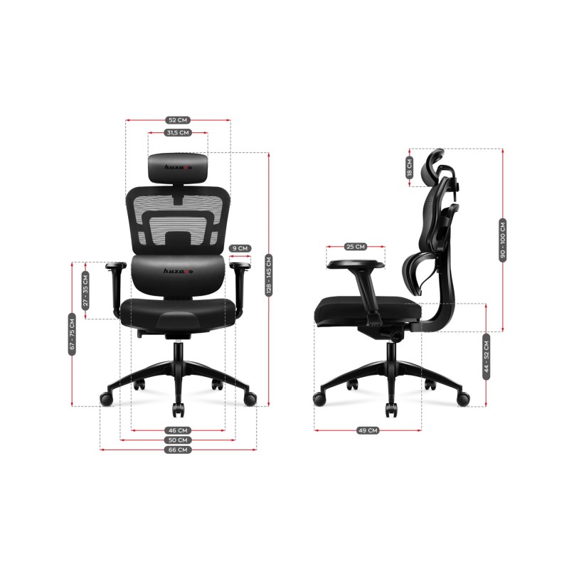 HUZARO COMBAT 7.0 GAMING STUHL SCHWARZ HUZARO COMBAT 7.0 GAMING STUHL SCHWARZ