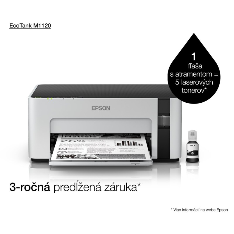 Epson EcoTank M1120 inkjet printer 1440 x 720 DPI A4 Wi-Fi Epson EcoTank M1120 inkjet printer 1440 x 720 DPI A4 Wi-Fi