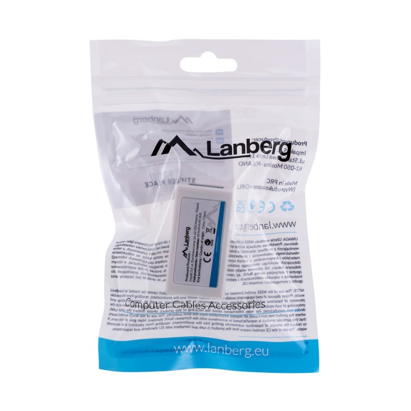 Lanberg AD-RJ45-RJ45-OU5 cable gender changer RJ-45 White Lanberg AD-RJ45-RJ45-OU5 cable gender changer RJ-45 White