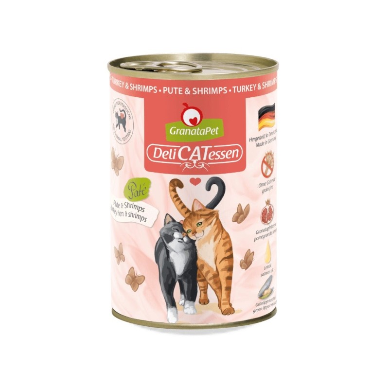 GRANATAPET DeliCATessen Turkey and shrimps - wet cat food - 400g GRANATAPET DeliCATessen Turkey and shrimps - wet cat food - 400g