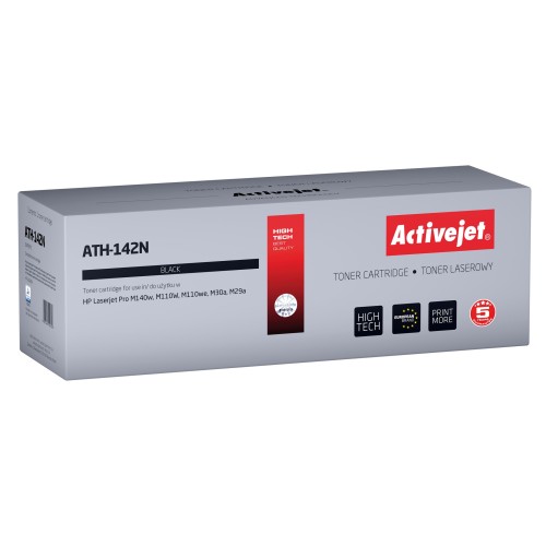 Activejet ATH-142N toner for HP printer, Replacement HP 142A W1420A; Supreme; 950 pages; black Activejet ATH-142N toner for HP printer, Replacement HP 142A W1420A; Supreme; 950 pages; black